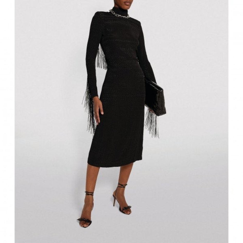 ROTATE Birger Christensen
Reba Fringed Midi Dress